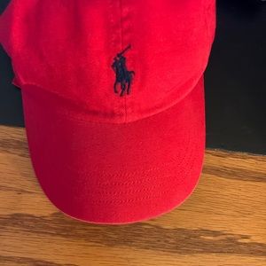 Red Ralph Lauren polo adjustable hat 🧢